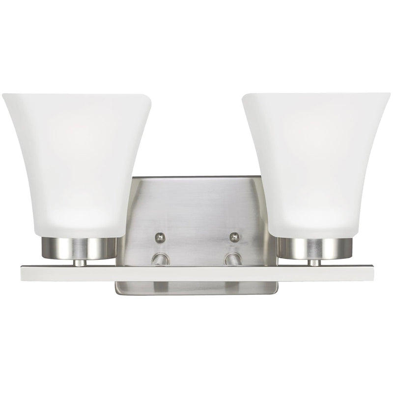 Generation Lighting 4411602EN3-962 Two Light Wall / Bath, Brushed Nickel
