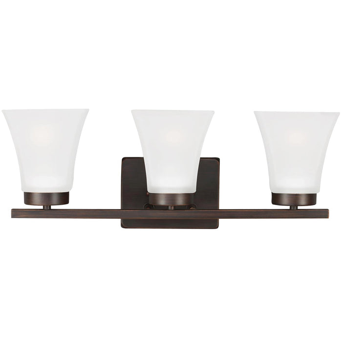 Generation Lighting 4411603EN3-710 Three Light Wall / Bath, Bronze