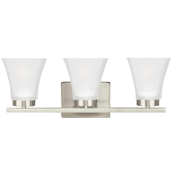 Generation Lighting 4411603EN3-962 Three Light Wall / Bath, Brushed Nickel