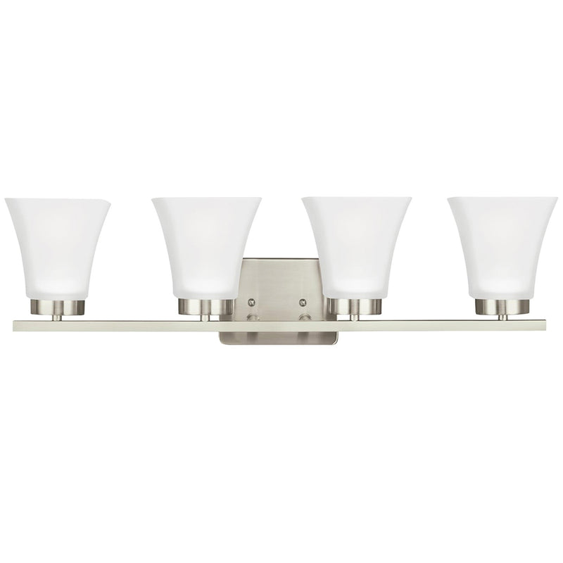 Generation Lighting 4411604EN3-962 Four Light Wall / Bath, Brushed Nickel
