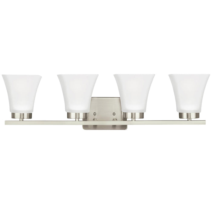 Generation Lighting 4411604EN3-962 Four Light Wall / Bath, Brushed Nickel