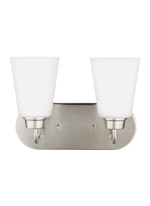 Generation Lighting 4415202EN3-962 Two Light Wall / Bath, Brushed Nickel