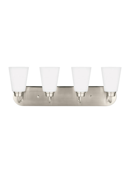 Generation Lighting 4415204EN3-962 Four Light Wall / Bath, Brushed Nickel