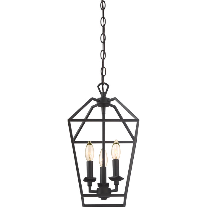Quoizel AVY5203PN Three Light Foyer Pendant, Palladian Bronze