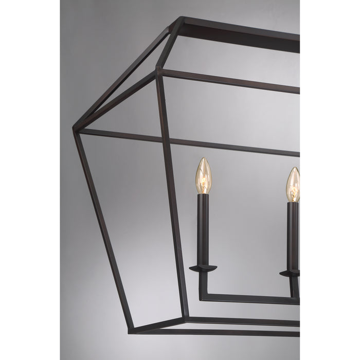 Quoizel AVY654PN Six Light Island Chandelier, Palladian Bronze
