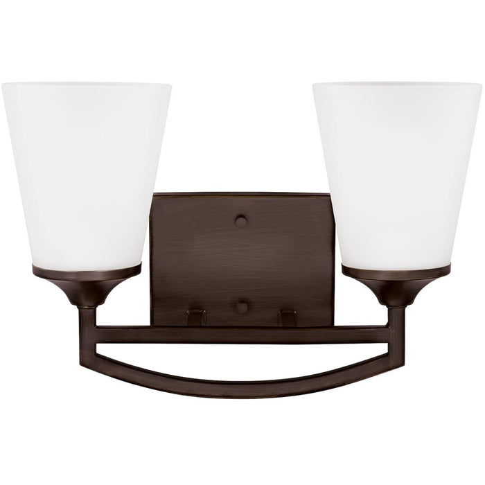 Generation Lighting 4424502EN3-710 Two Light Wall / Bath, Bronze