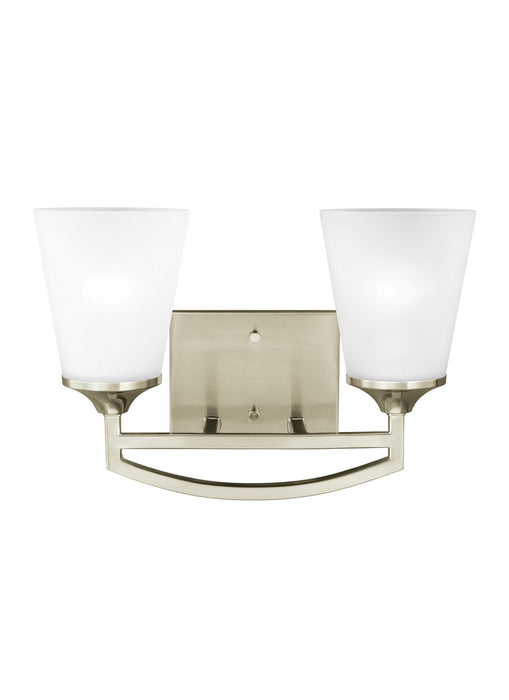 Generation Lighting 4424502EN3-962 Two Light Wall / Bath, Brushed Nickel