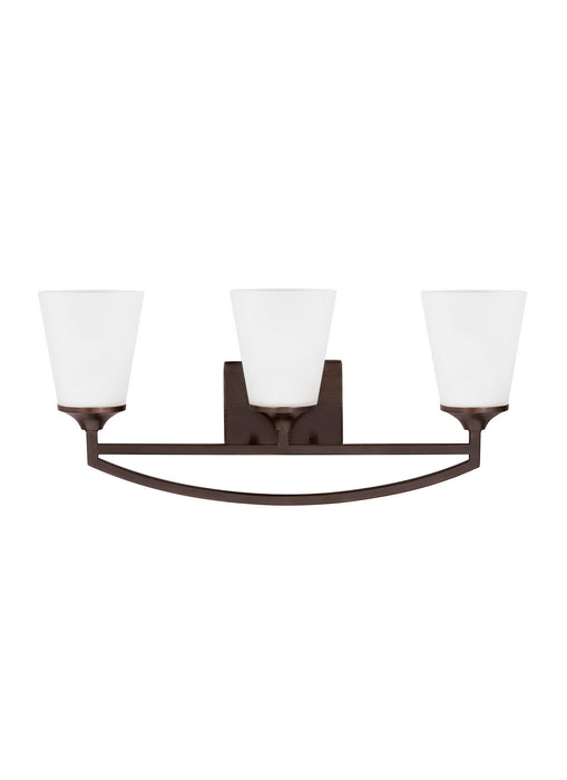 Generation Lighting 4424503EN3-710 Three Light Wall / Bath, Bronze