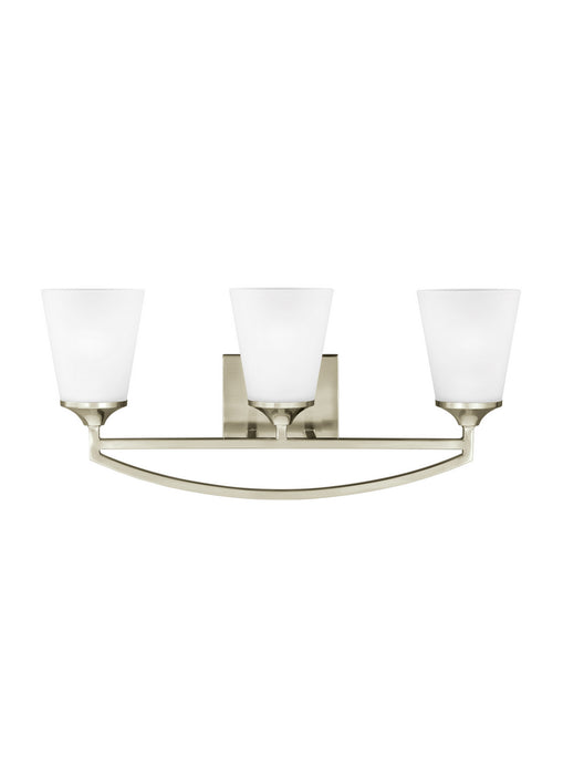 Generation Lighting 4424503EN3-962 Three Light Wall / Bath, Brushed Nickel
