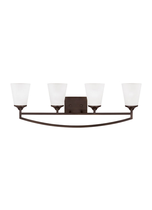 Generation Lighting 4424504EN3-710 Four Light Wall / Bath, Bronze