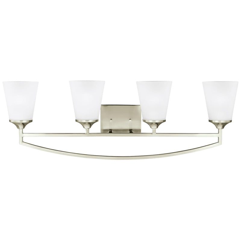 Generation Lighting 4424504EN3-962 Four Light Wall / Bath, Brushed Nickel