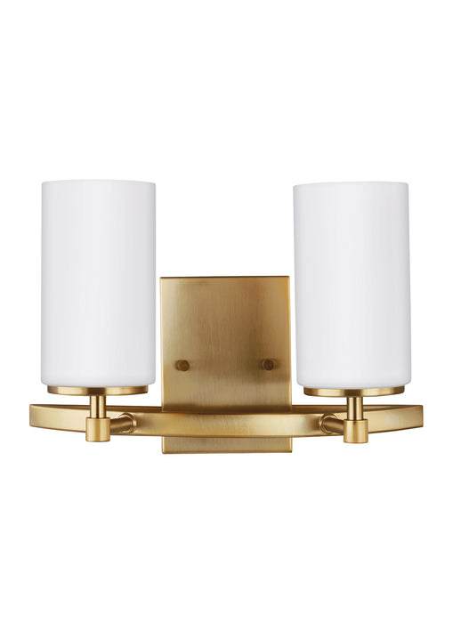 Generation Lighting 4424602-848 Two Light Wall / Bath, Satin Brass