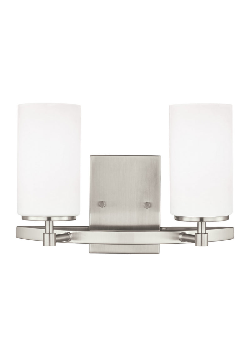 Generation Lighting 4424602EN3-962 Two Light Wall / Bath, Brushed Nickel