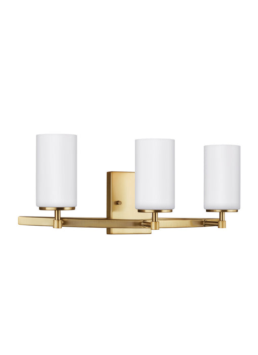 Generation Lighting 4424603-848 Three Light Wall / Bath, Satin Brass