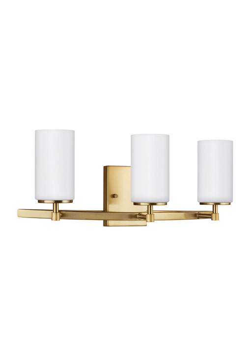 Generation Lighting 4424603EN3-848 Three Light Wall / Bath, Satin Brass