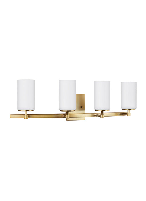 Generation Lighting 4424604EN3-848 Four Light Wall / Bath, Satin Brass