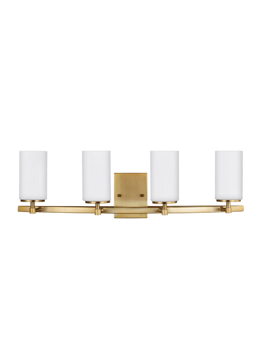 Generation Lighting 4424604EN3-848 Four Light Wall / Bath, Satin Brass