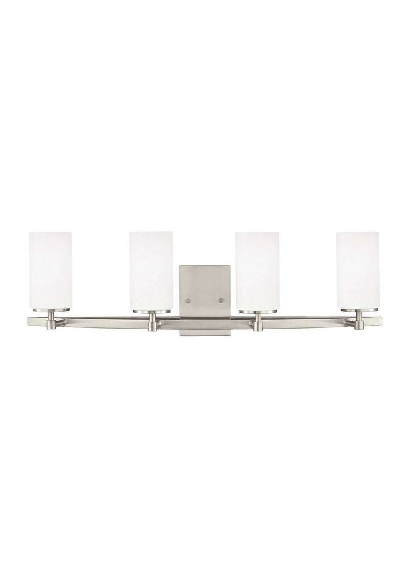 Generation Lighting 4424604EN3-962 Four Light Wall / Bath, Brushed Nickel