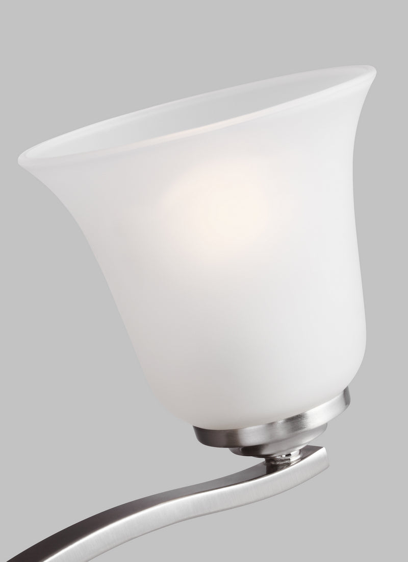 Generation Lighting 4439004-962 Four Light Wall / Bath, Brushed Nickel