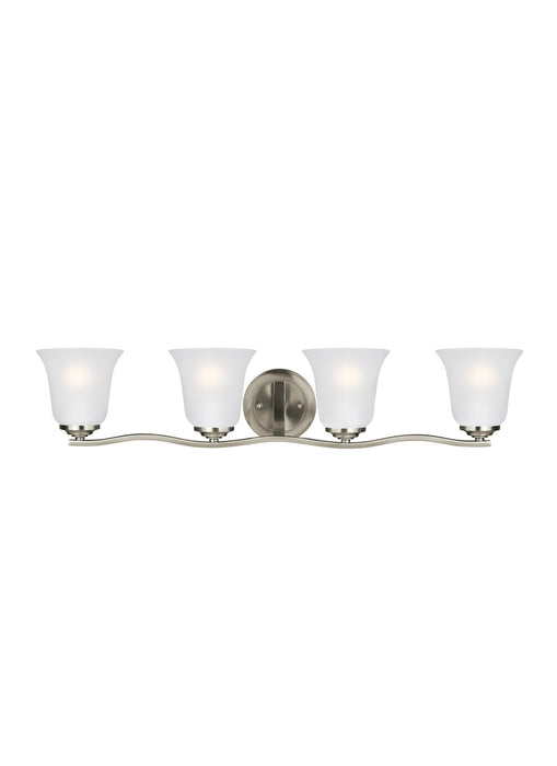 Generation Lighting 4439004-962 Four Light Wall / Bath, Brushed Nickel