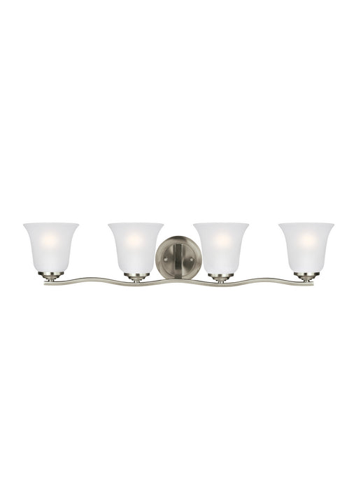 Generation Lighting 4439004EN3-962 Four Light Wall / Bath, Brushed Nickel