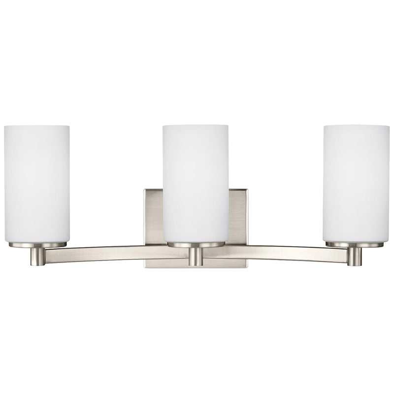 Generation Lighting 4439103EN3-962 Three Light Wall / Bath, Brushed Nickel