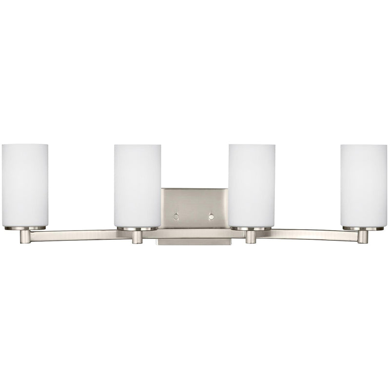 Generation Lighting 4439104EN3-962 Four Light Wall / Bath, Brushed Nickel