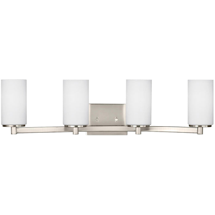 Generation Lighting 4439104EN3-962 Four Light Wall / Bath, Brushed Nickel