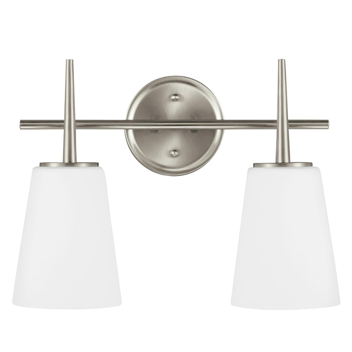 Generation Lighting 4440402EN3-962 Two Light Wall / Bath, Brushed Nickel