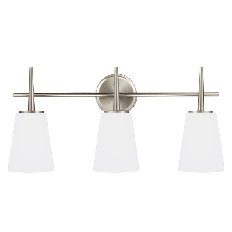 Generation Lighting 4440403EN3-962 Three Light Wall / Bath, Brushed Nickel