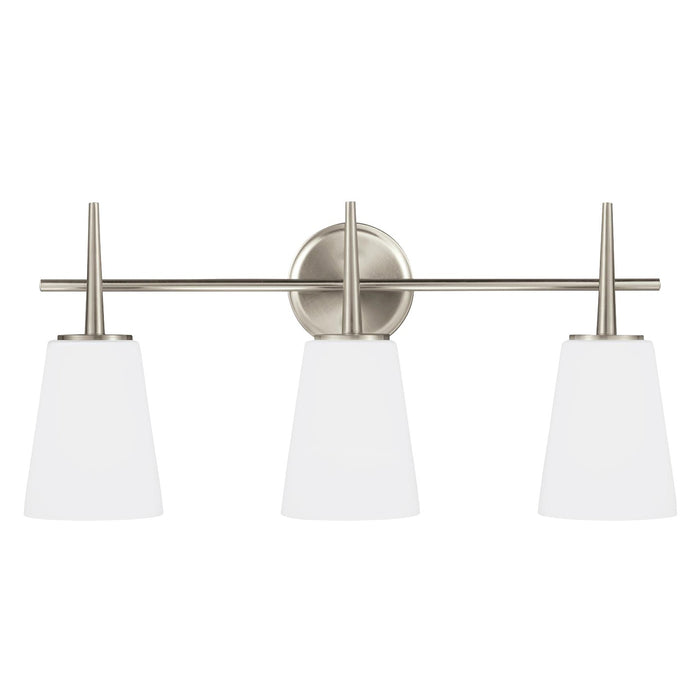 Generation Lighting 4440403EN3-962 Three Light Wall / Bath, Brushed Nickel