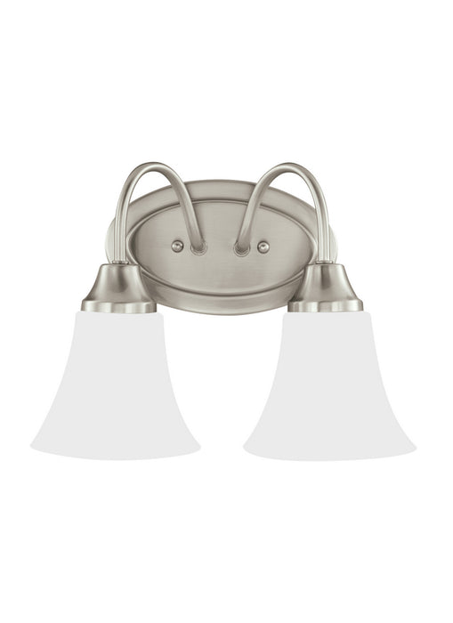 Generation Lighting 44806EN3-962 Two Light Wall / Bath, Brushed Nickel