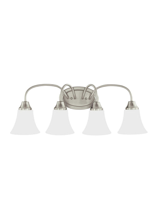 Generation Lighting 44808EN3-962 Four Light Wall / Bath, Brushed Nickel