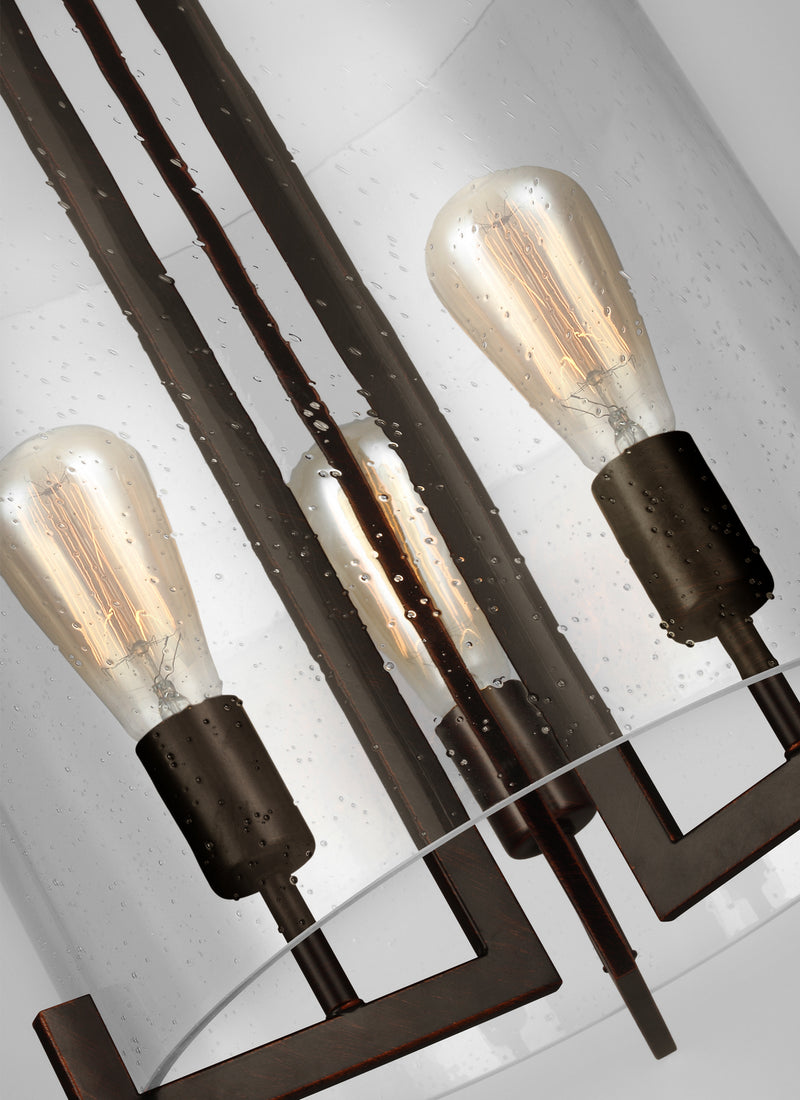 Generation Lighting 5126003-710 Three Light Hall / Foyer Pendant, Bronze