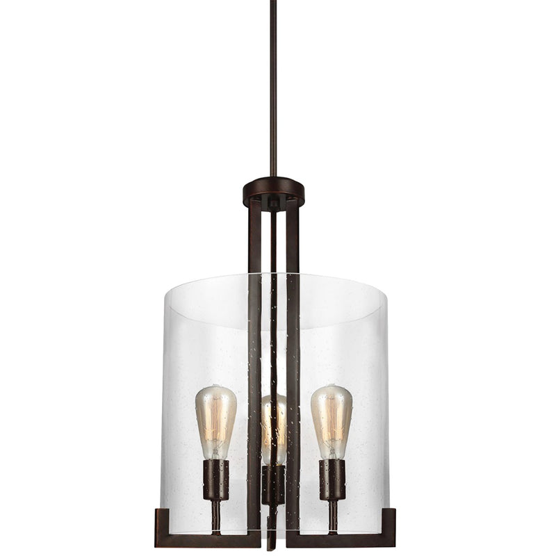 Generation Lighting 5126003-710 Three Light Hall / Foyer Pendant, Bronze