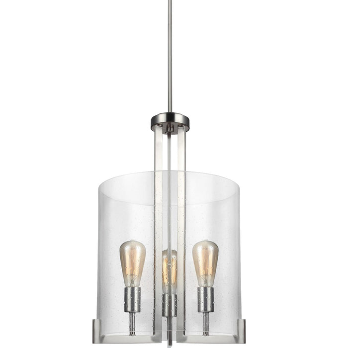 Generation Lighting 5126003-962 Three Light Hall / Foyer Pendant, Brushed Nickel
