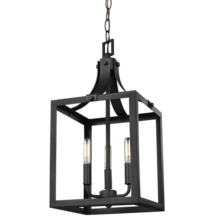 Generation Lighting 5140603-12 Three Light Hall / Foyer Pendant, Black