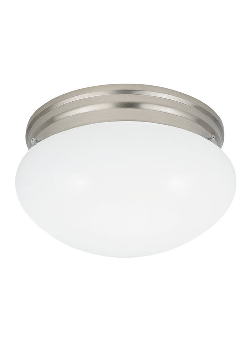 Generation Lighting 5326EN3-962 One Light Flush Mount, Brushed Nickel