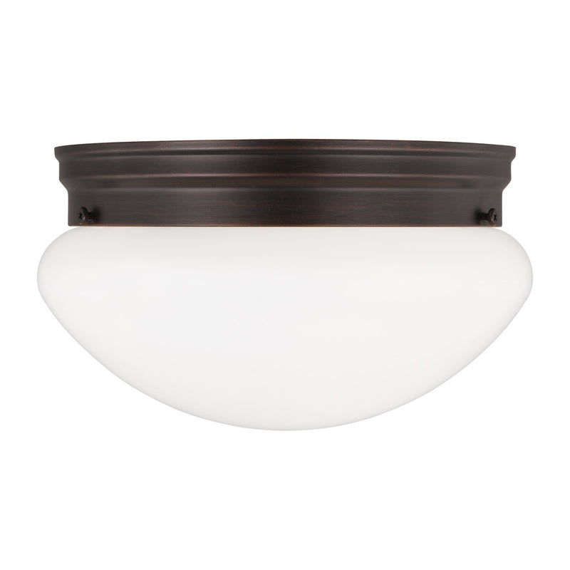 Generation Lighting 5328EN3-710 Two Light Flush Mount, Bronze