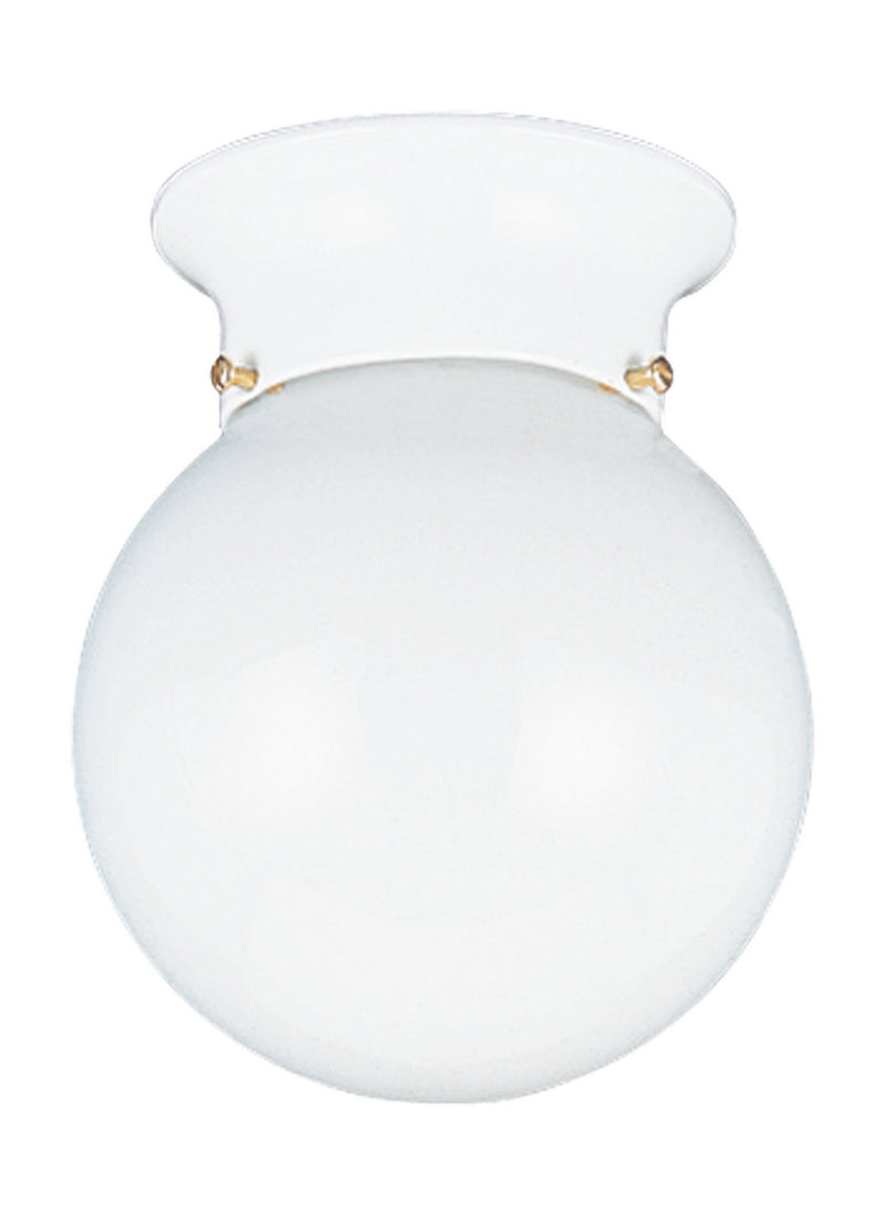 Generation Lighting 5366EN3-15 One Light Flush Mount, White