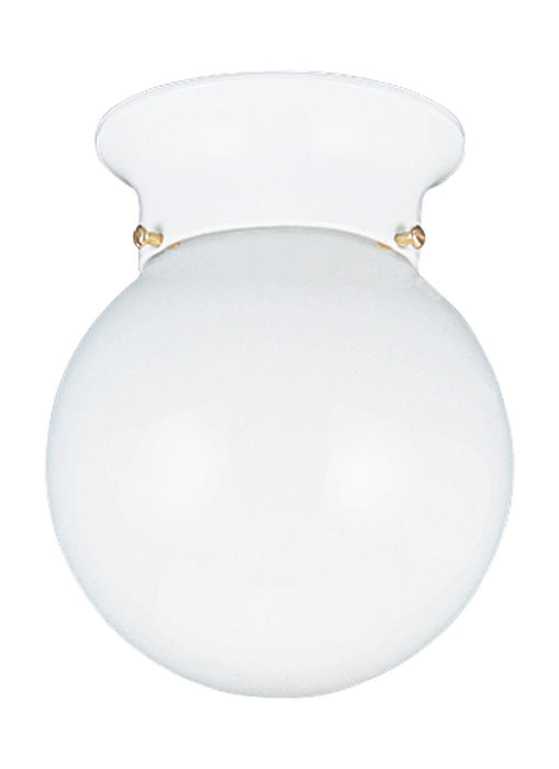 Generation Lighting 5366EN3-15 One Light Flush Mount, White