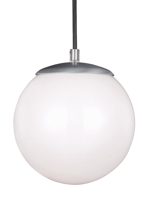Visual Comfort Studio 6018-04 One Light Pendant, Satin Aluminum