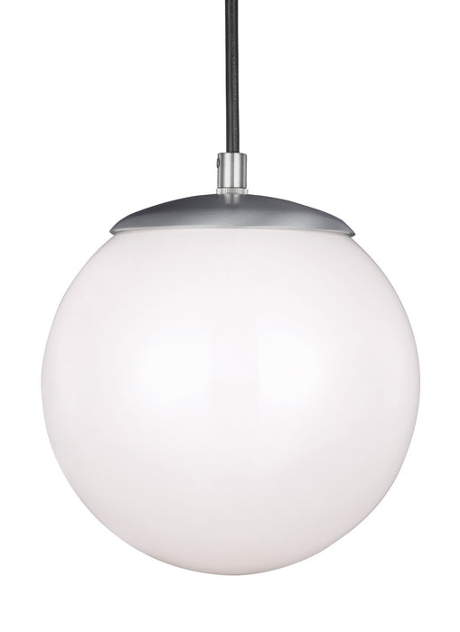 Visual Comfort Studio 6018EN3-04 One Light Pendant, Satin Aluminum