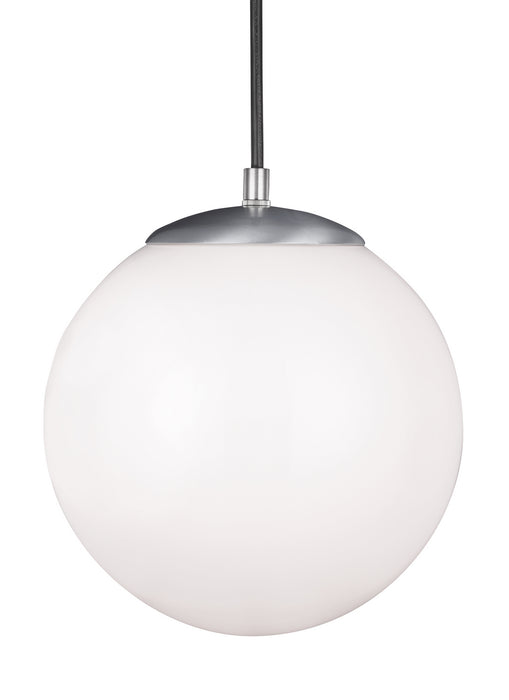 Visual Comfort Studio 6020-04 One Light Pendant, Satin Aluminum