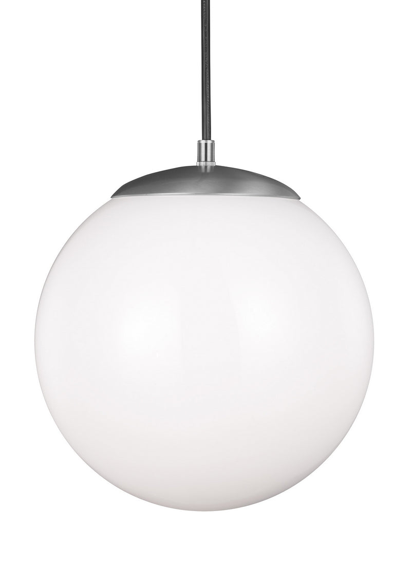 Visual Comfort Studio 6022EN3-04 One Light Pendant, Satin Aluminum