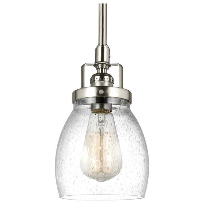 Generation Lighting 6114501-962 One Light Mini-Pendant, Brushed Nickel
