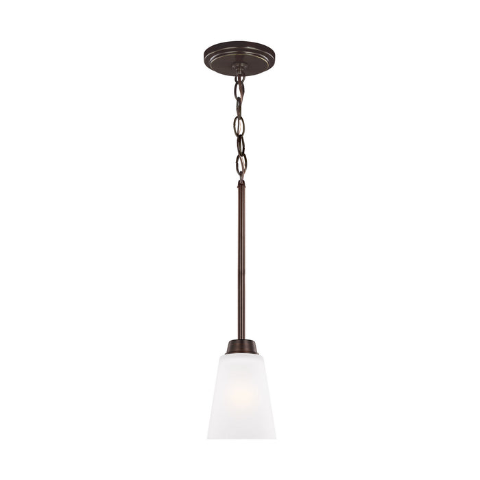 Generation Lighting 6115201EN3-710 One Light Mini-Pendant, Bronze