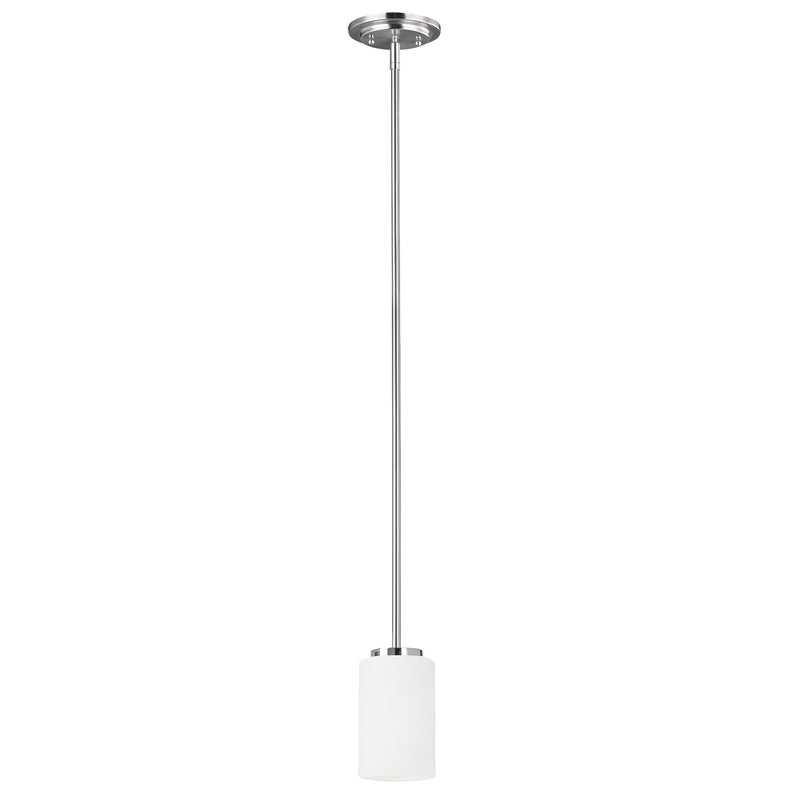 Generation Lighting 61160EN3-05 One Light Mini-Pendant, Chrome