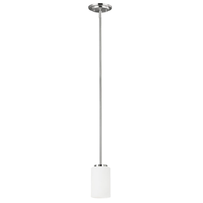 Generation Lighting 61160EN3-05 One Light Mini-Pendant, Chrome