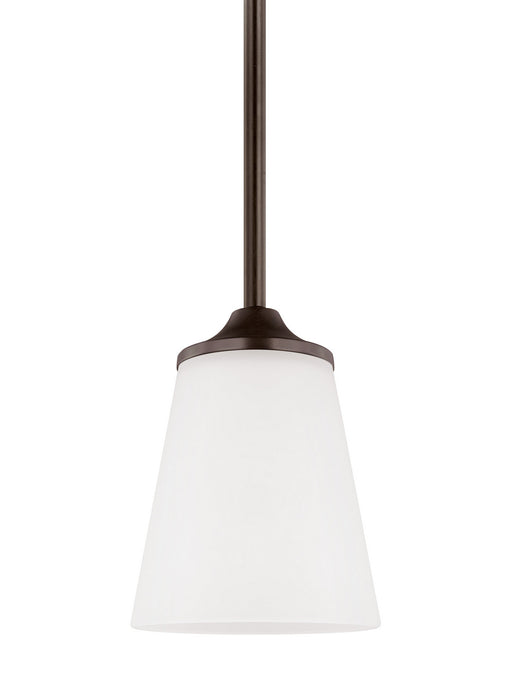 Generation Lighting 6124501EN3-710 One Light Mini-Pendant, Bronze